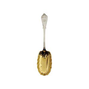 Tiffany & Co Beekman Sterling Silver GW Bowl Berry Serving Spoon w/mono #15283